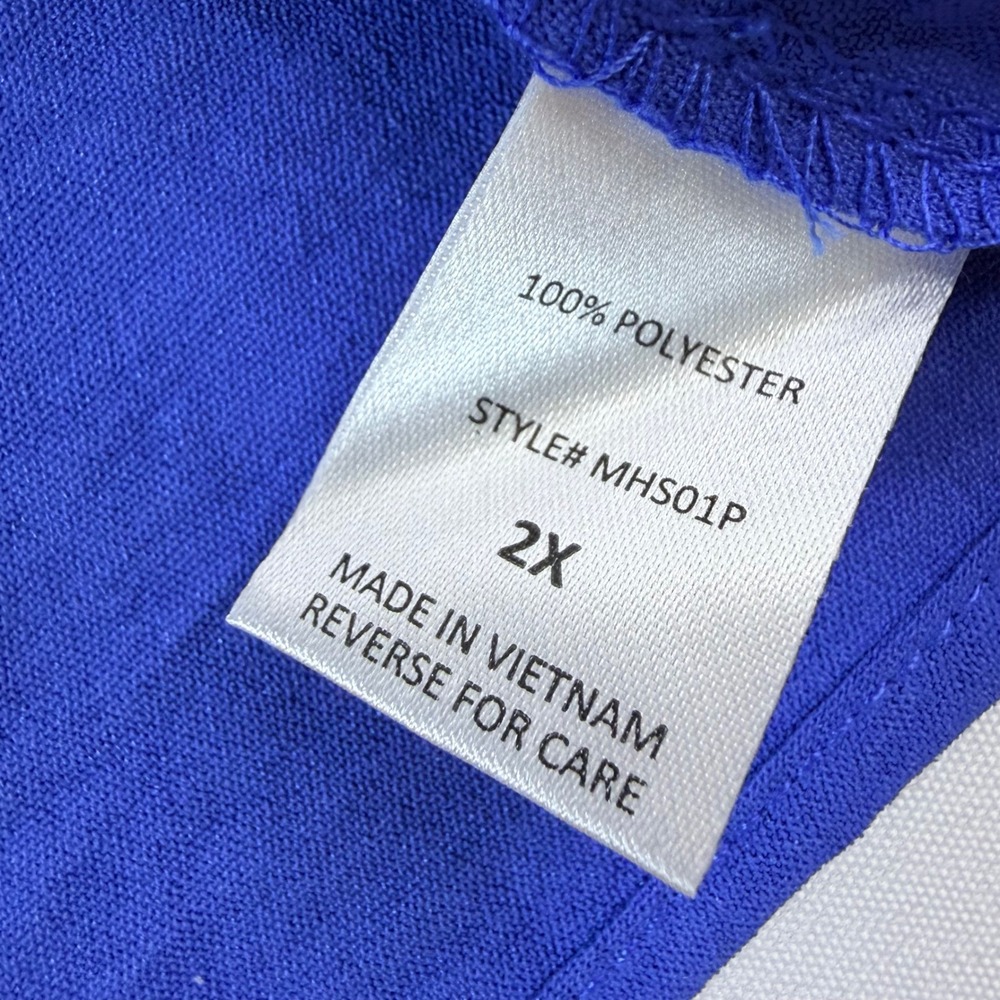 Andree by Unit Oversized Blouse Womens 2X‎ Blue NEW V Neck Boxy Top Fits 3X - Picture 7 of 8